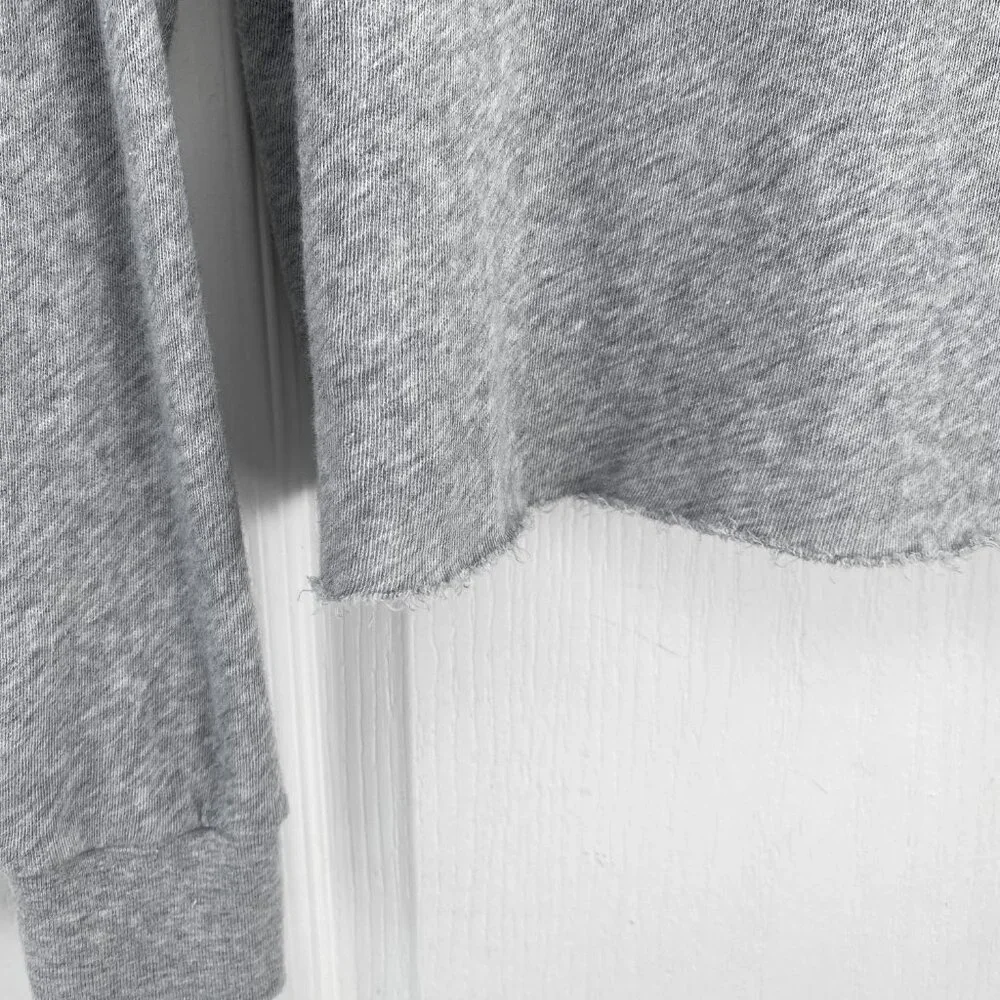 🎬✨Brandy Melville - Grey Longsleeve Henley Shirt 100% Cotton - Picture 5 of 10